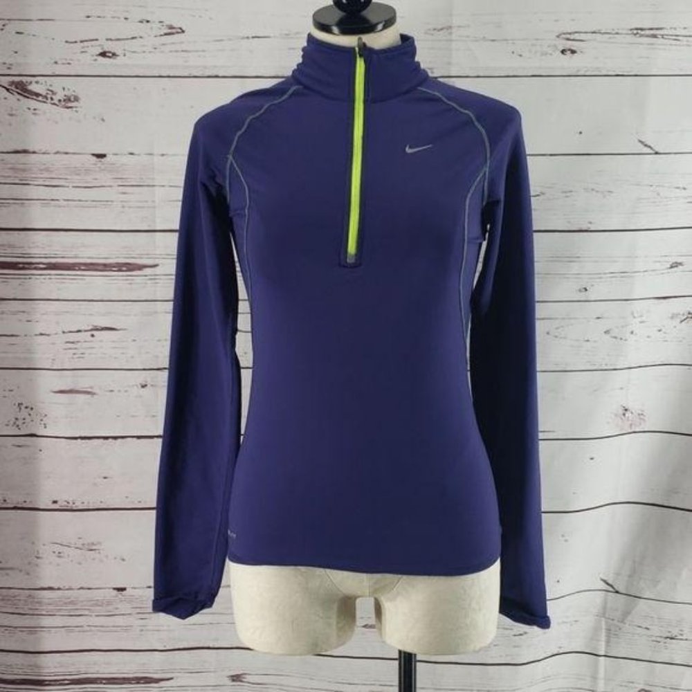 Nike Dri Fit Pullover Fitted‎ Blue Jacket